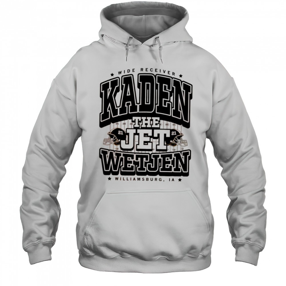 The Jet Wide Receiver Kaden Wetjen Williamsburg IA 21 baseball shirt