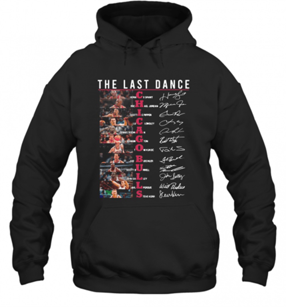 The Last Dance Chicago Bulls Basketball Team Players Signatures T-Shirt