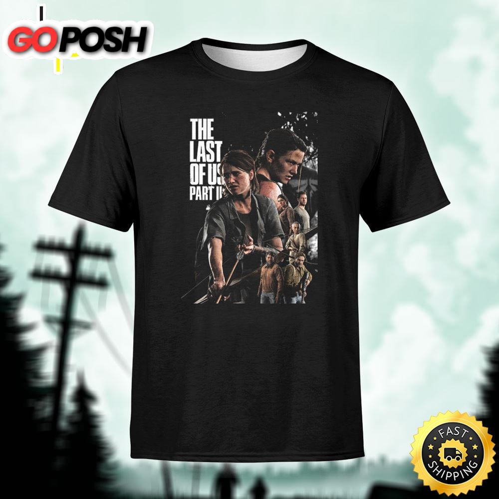The Last Of Us Part 2 Posters Unisex Black T-Shirt