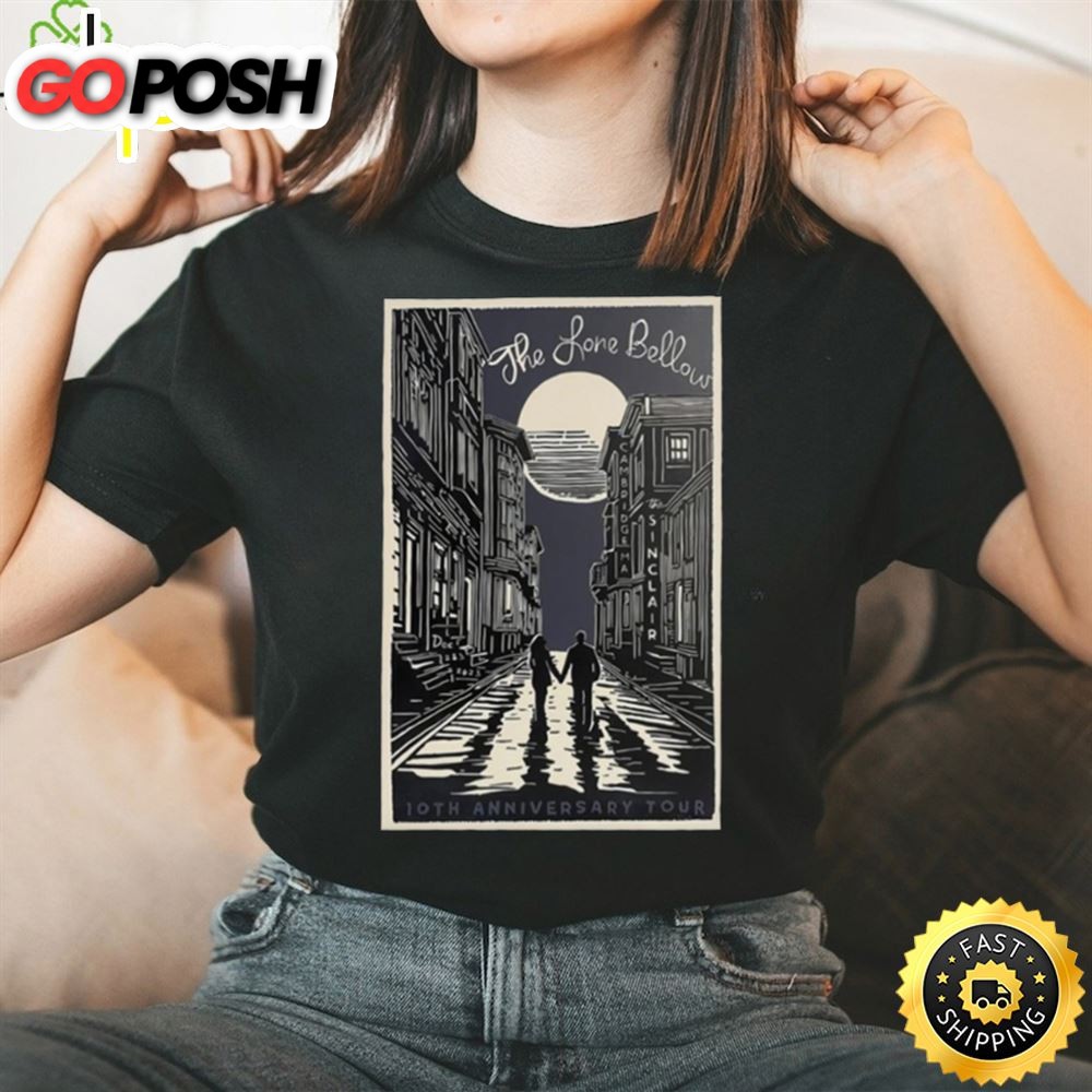 The Lone Bellow 10th Anniversary Tour 2025 Poster Shirt