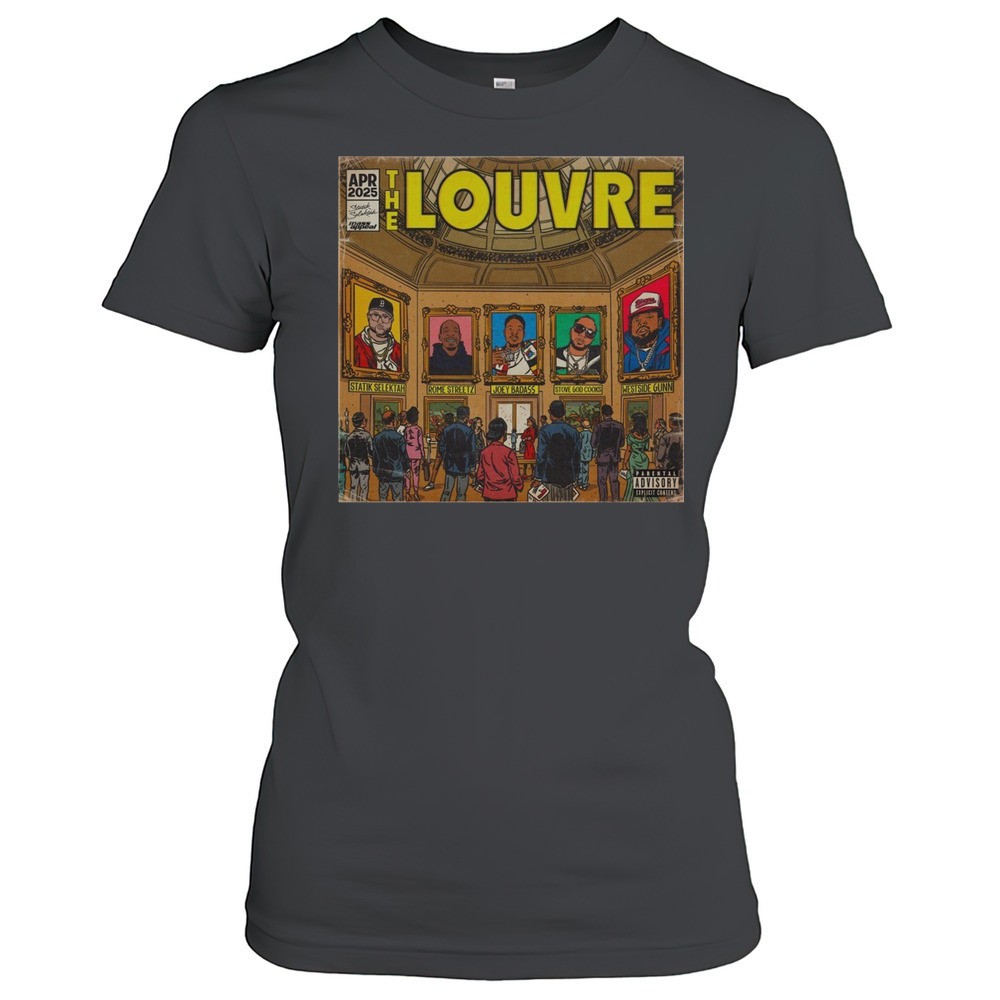 the-louvre-statik-selektah-rome-streetz-joey-badass-stove-god-cooks-westside-gun-3i83c7vk The Louvre Statik Selektah Rome Streetz Joey Badass Stove God Cooks Westside Gunn Apr 2025 Poster T-shirt