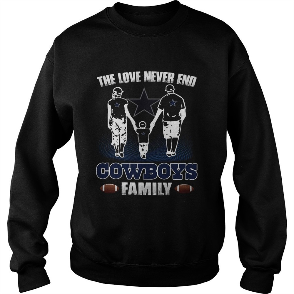 The love never end Chiefs Cowboys shirt