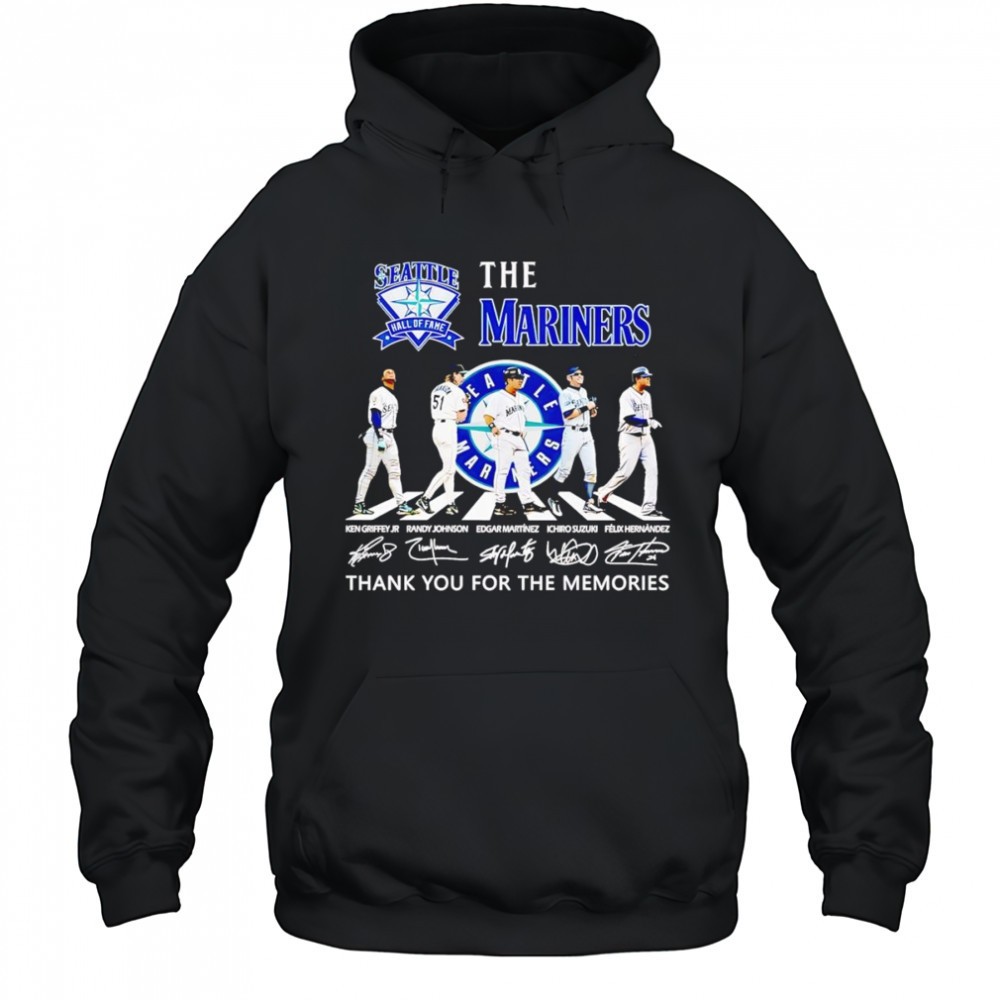 The Mariners Hall of Fame Abbey Road thank you for the memories shirt