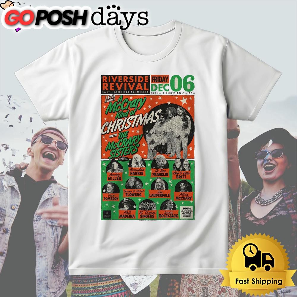 The McCrary Sisters December 6 2024 Riverside Revival In Nashville TN T Shirt