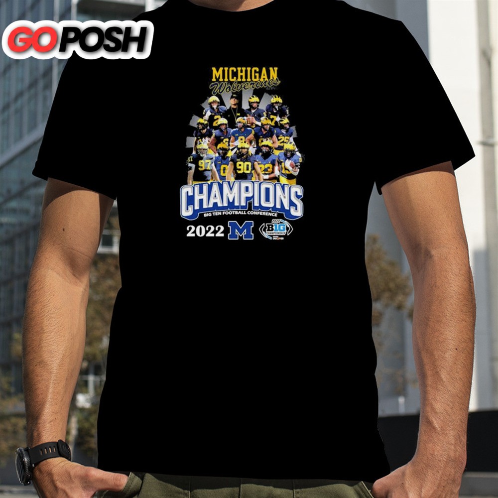 The Michigan Wolverines 2025 Big Ten Football Conference Champions T-shirt