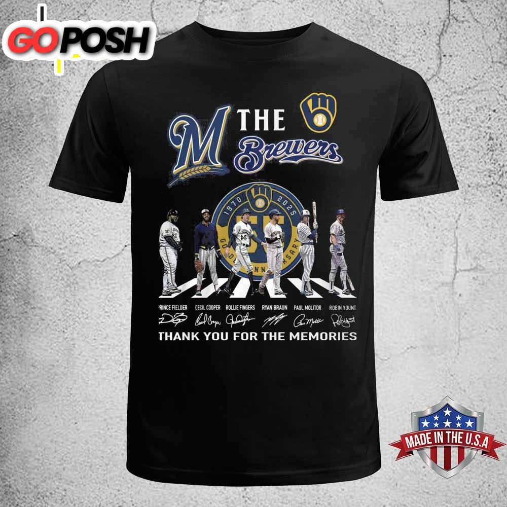 The MLB Brewers Milwaukee Thank You For The Memories T-Shirt