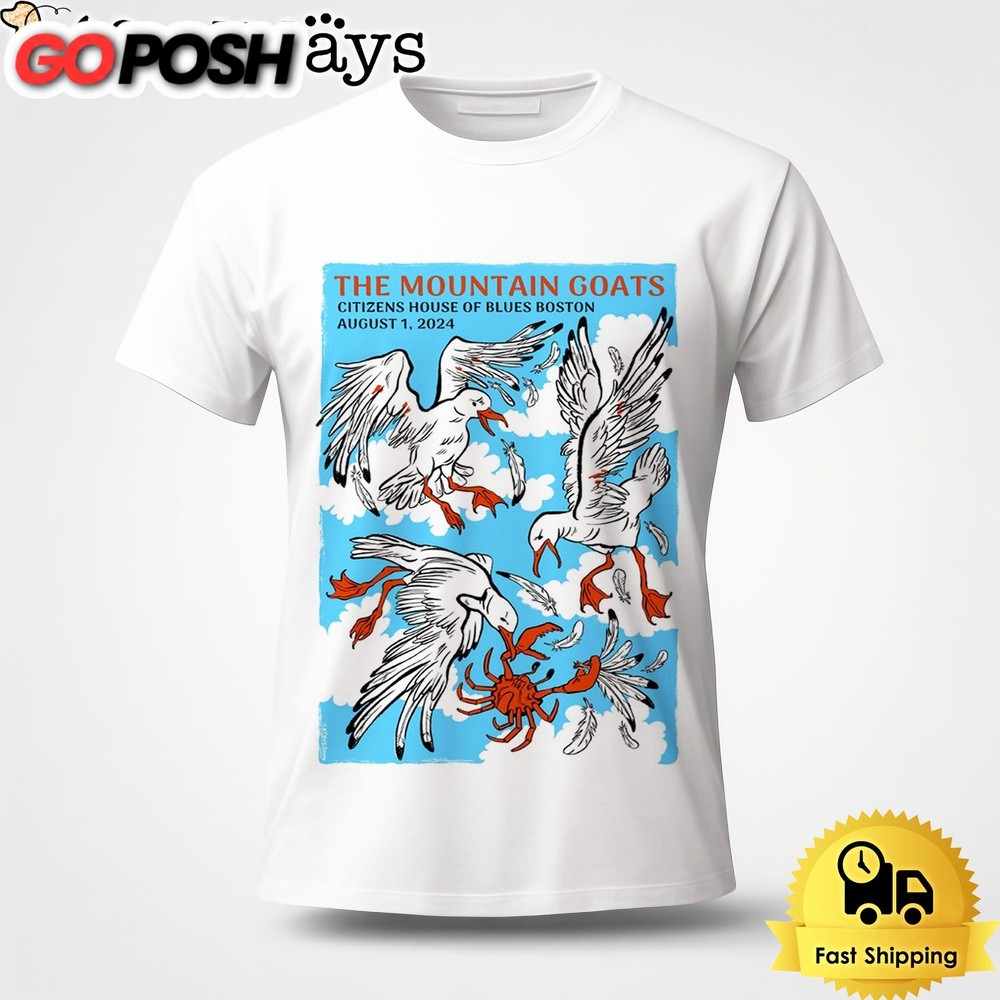 The Mountain Goats Tour In Boston MA On August 1 2024 Unisex T-Shirt