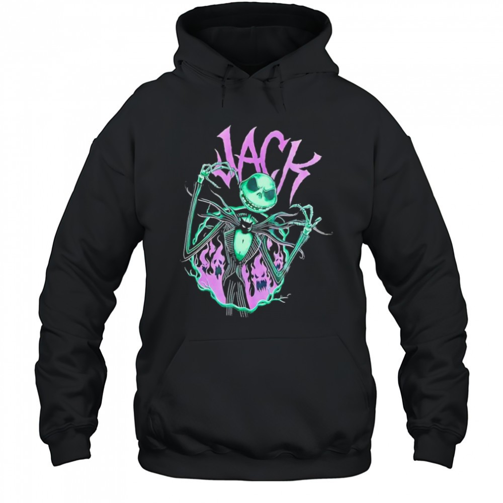 The Nightmare Before Christmas Jack Skellington Flames shirt