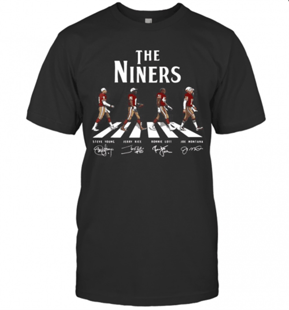 The Niners Football Team Abbey Road Signatures T-Shirt