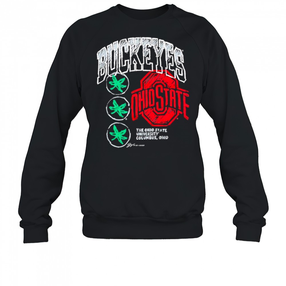 the-ohio-state-university-of-a-kind-buckeyes-sketch-shirt-s6hgxsax The Ohio State University of a Kind Buckeyes Sketch shirt