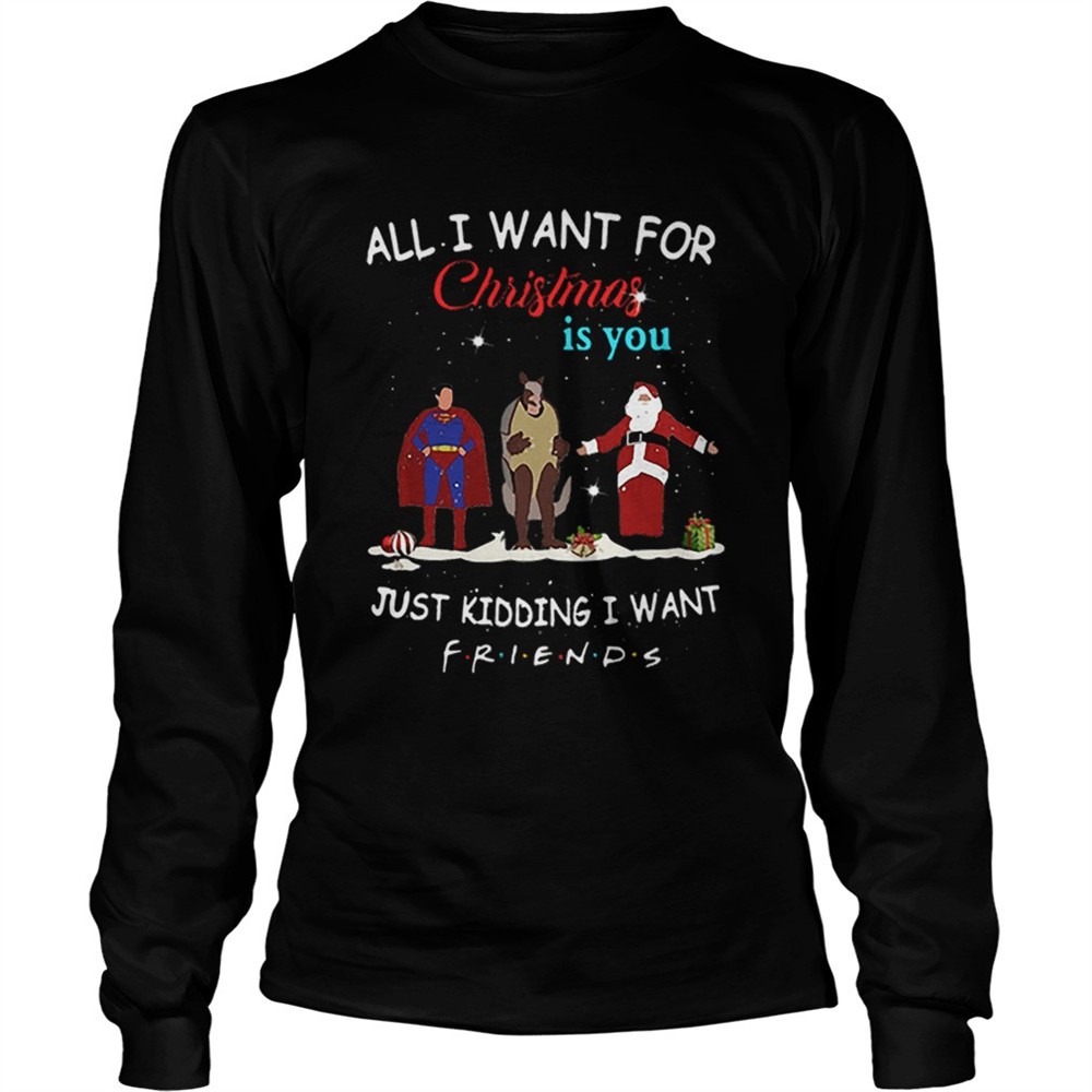 the-one-with-the-halloween-party-all-i-want-for-christmas-is-you-just-kidding-i-v9jykvxo The One with the Halloween Party All i want for Christmas is you just kidding i want Friends shirt