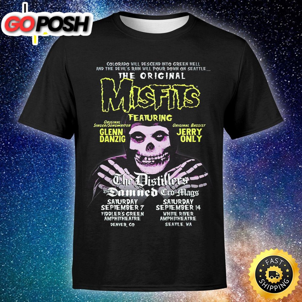 The Original Misfits Add Shows With The Distillers, The Damned & Cro-Mags Unisex T-shirt