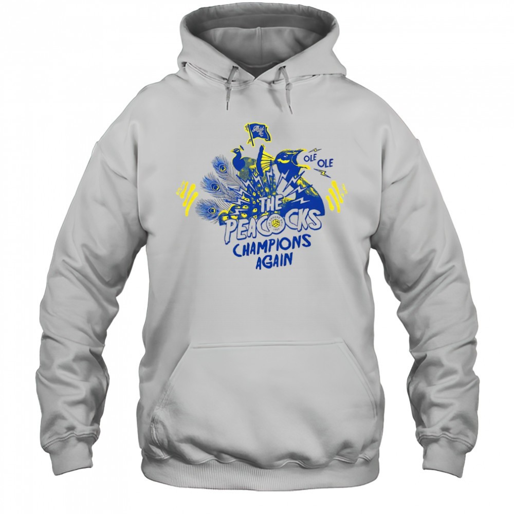 The Peacocks Champions Again shirt