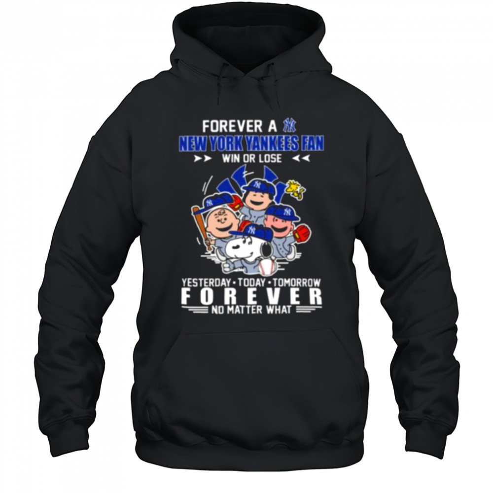 The Peanuts Characters Forever A New York Yankees Fan Win Or Lose shirt