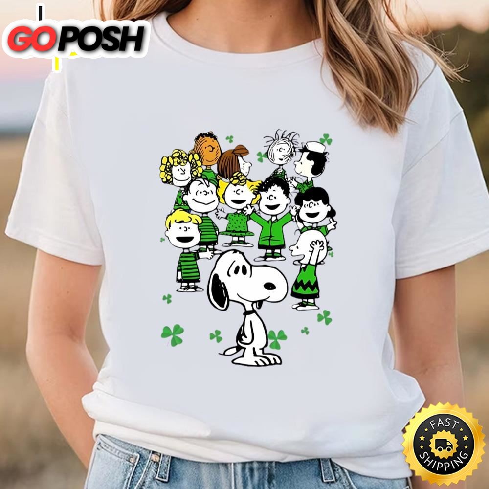 The Peanuts Characters Happy St Patricks Day Shirt