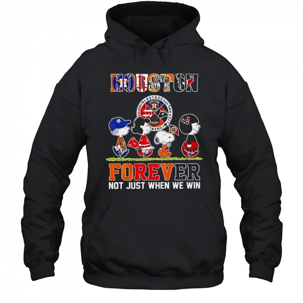 The Peanuts Houston Sports Teams Crossing Forever Not Just When We Win T-Shirt
