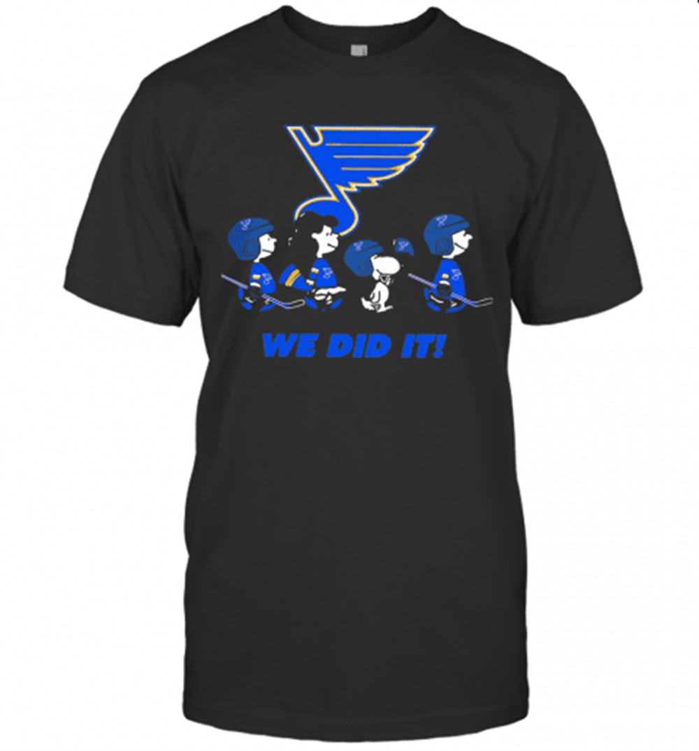 The Peanuts St. Louis Blues Hockey Logo T-Shirt