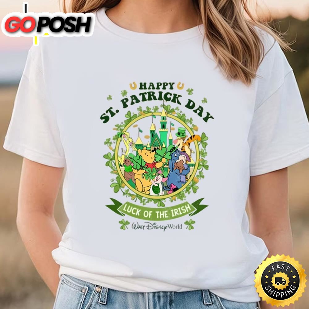 The Pooh Bear Happy St Patricks Day Shirt