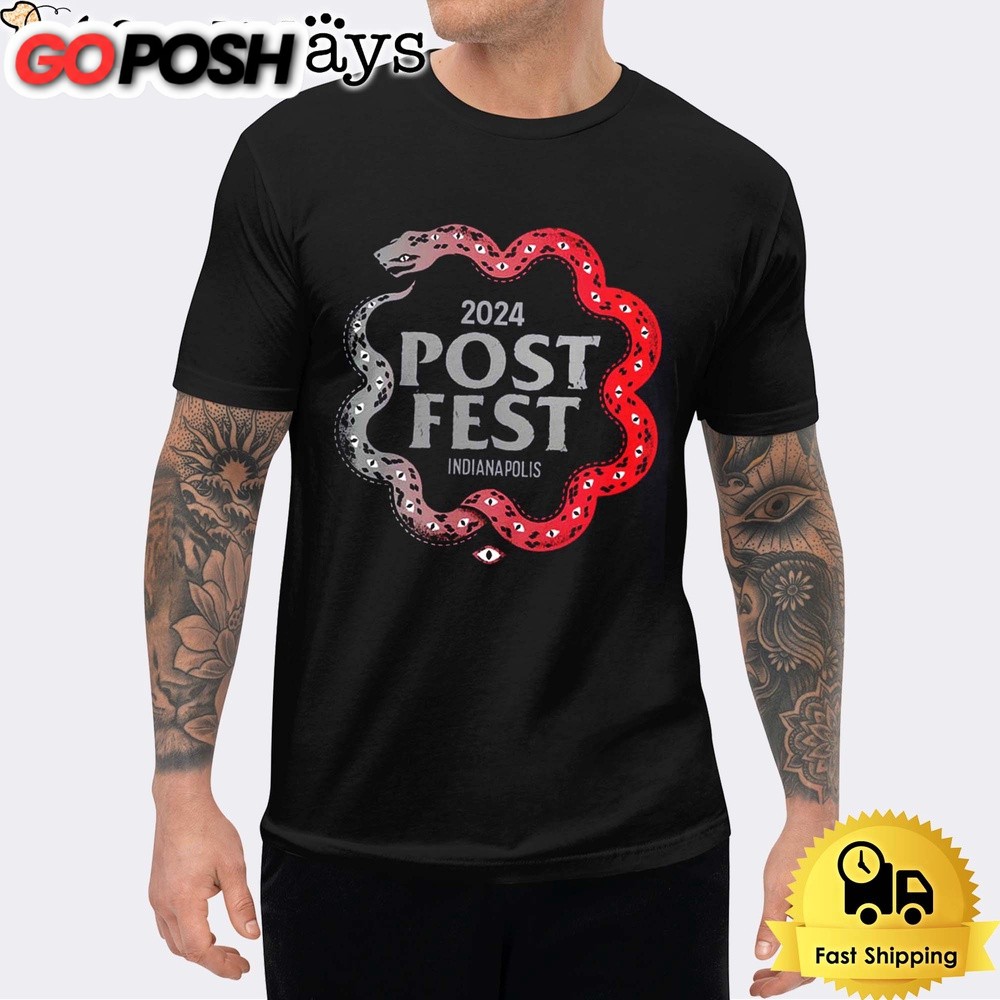 The Post Festival 2024 Snake Logo Indianapolis Indiana On 25-27 July 2024 Unisex T-Shirt