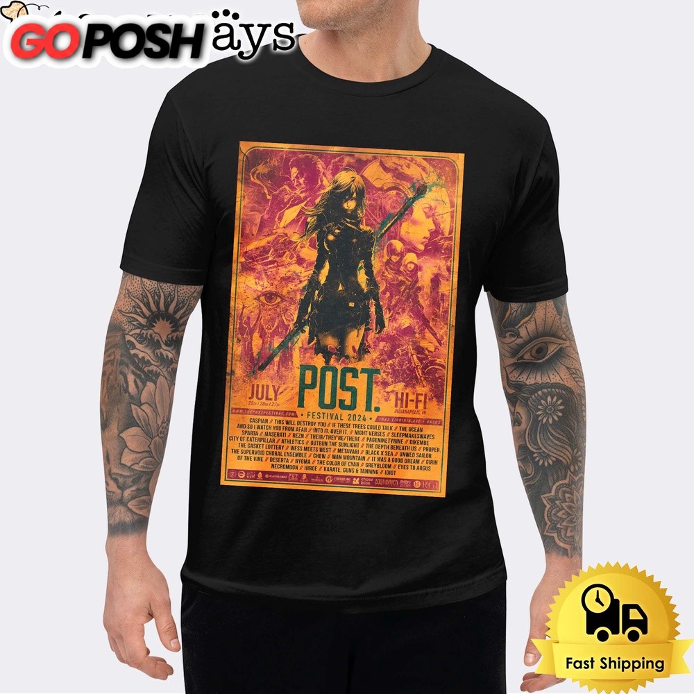 The Post Festival Official Poster Indianapolis Indiana At Hi-fi From July 2024 Unisex T-Shirt