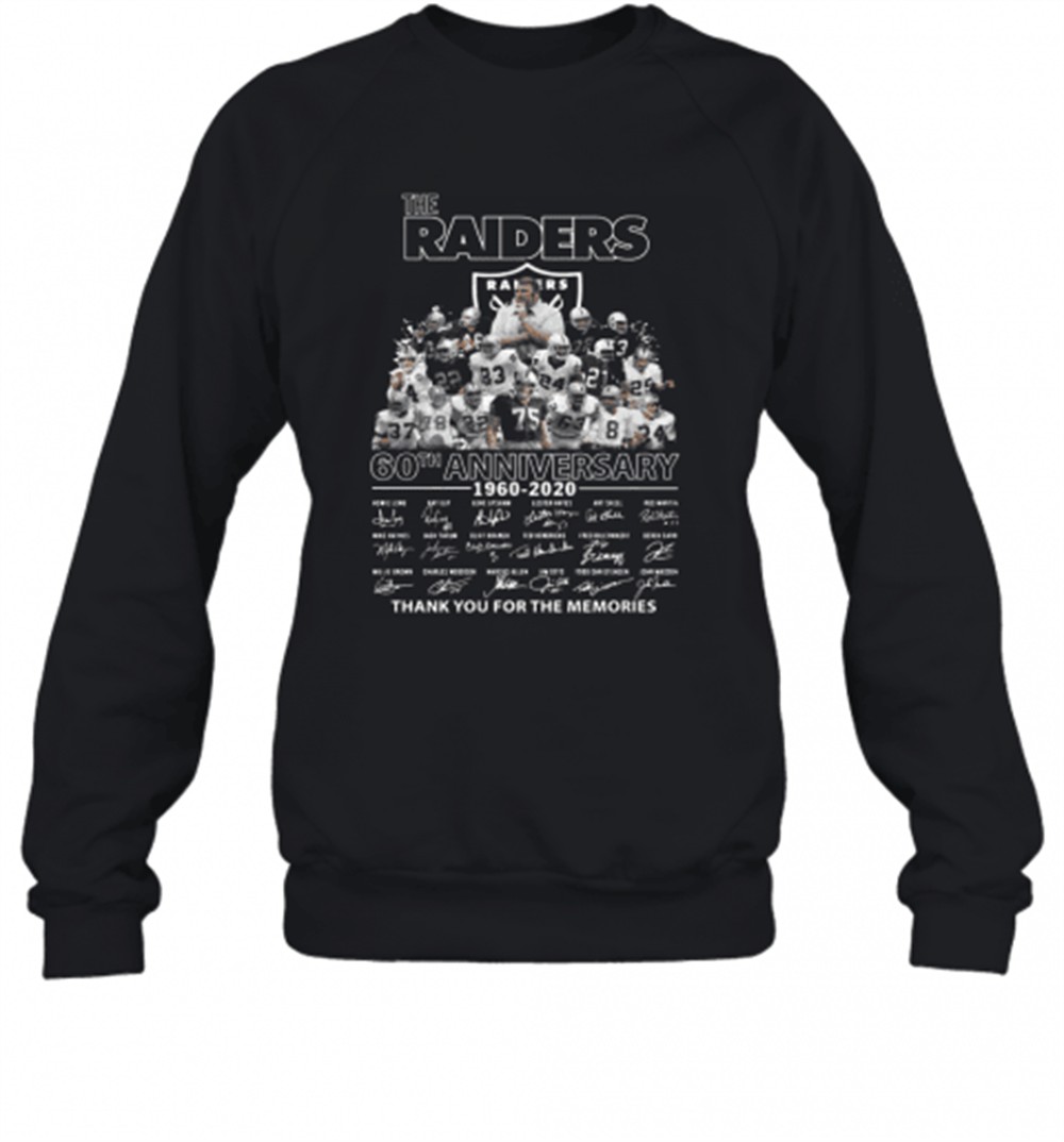 the-raiders-60th-anniversary-1960-2020-thank-you-for-the-memories-t-shirt-rbykxk41 The Raiders 60Th Anniversary 1960 2020 Thank You For The Memories T-Shirt