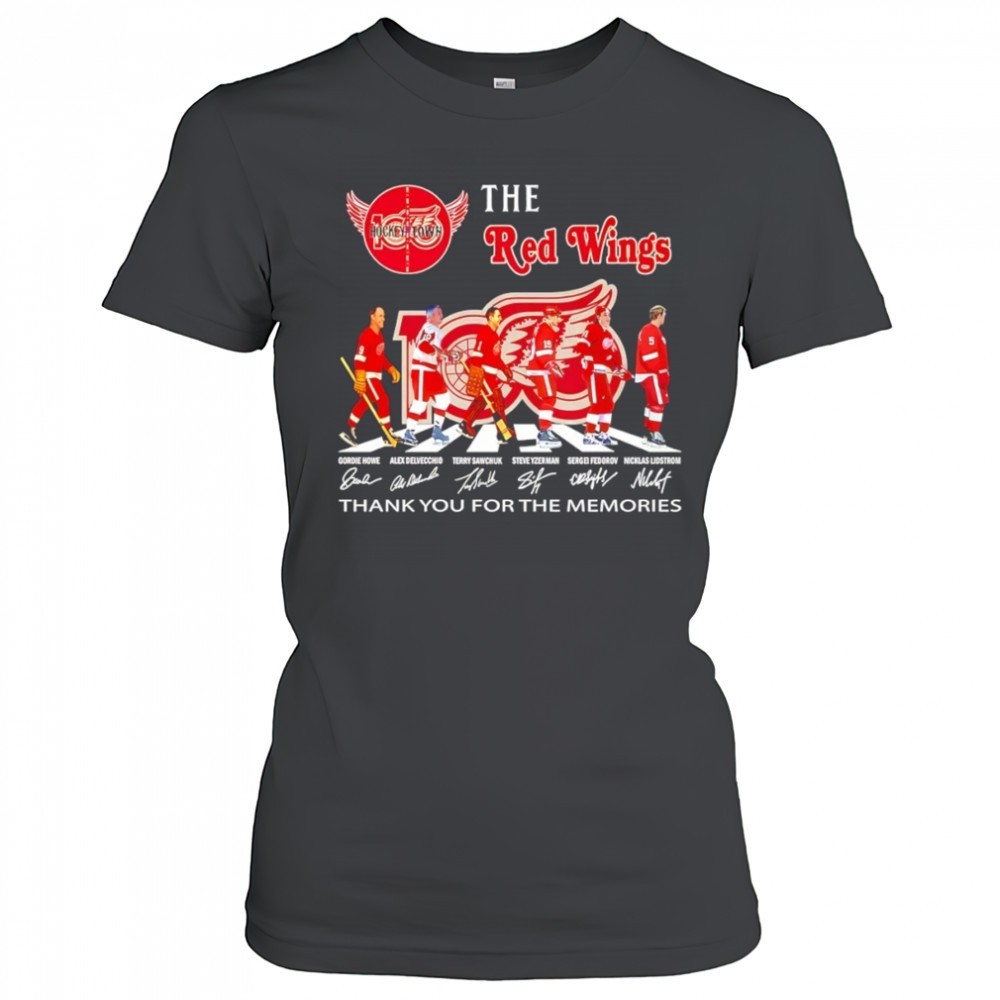 the-red-wings-100-years-of-hockeytown-thank-you-for-the-memories-shirt-vamlolf9 The Red Wings 100 years of Hockeytown thank you for the memories shirt