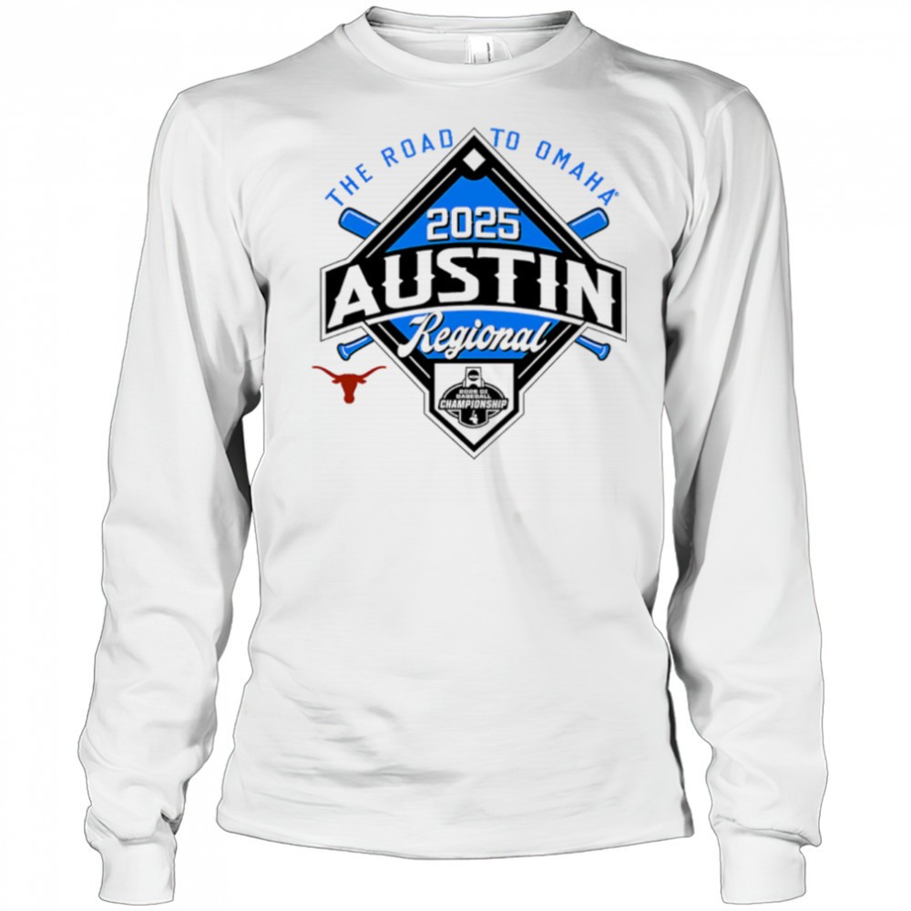 the-road-to-omaha-2025-ncaa-baseball-austin-regional-shirt-y23l32x7 The Road to Omaha 2025 NCAA Baseball Austin Regional shirt