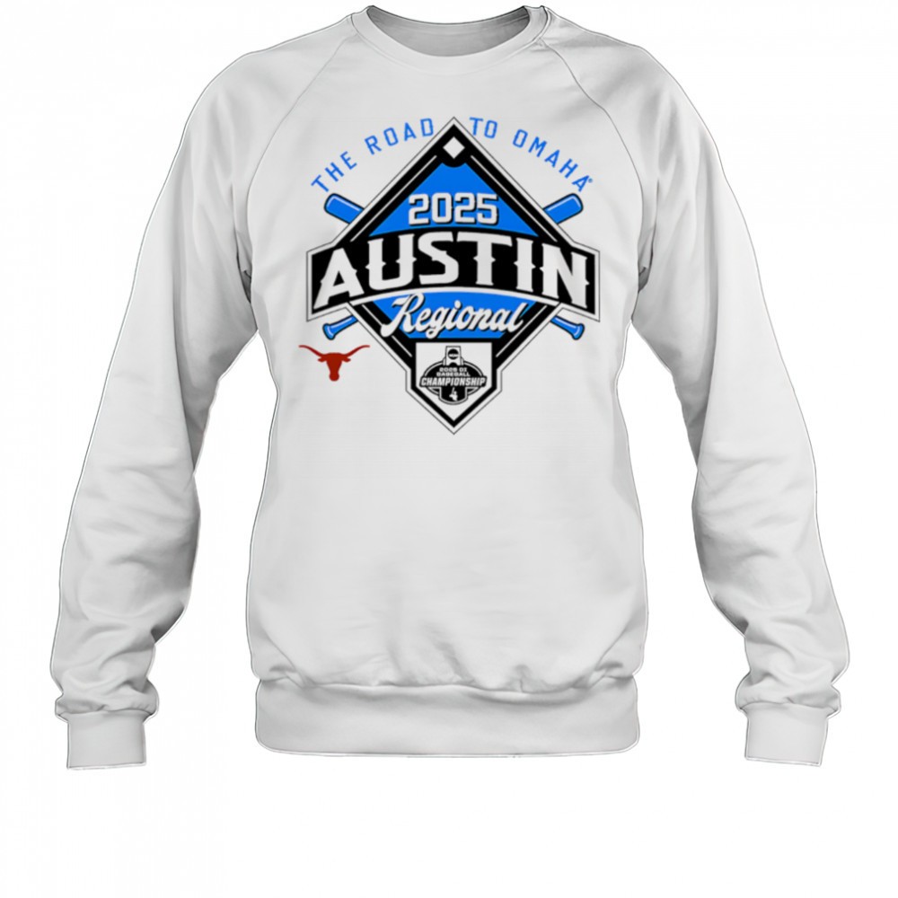 the-road-to-omaha-2025-ncaa-baseball-austin-regional-shirt-y23l32x7 The Road to Omaha 2025 NCAA Baseball Austin Regional shirt
