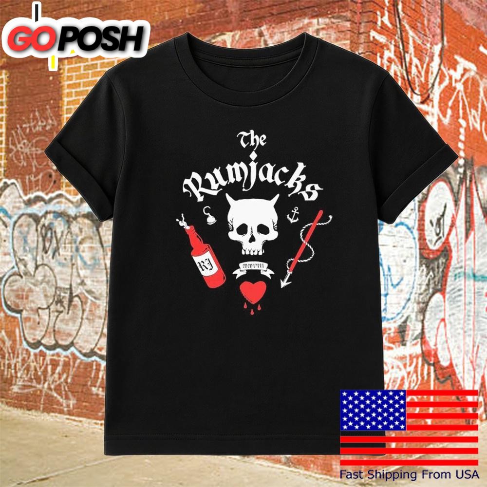 The Rumjacks Blackbeard Skull T-Shirt