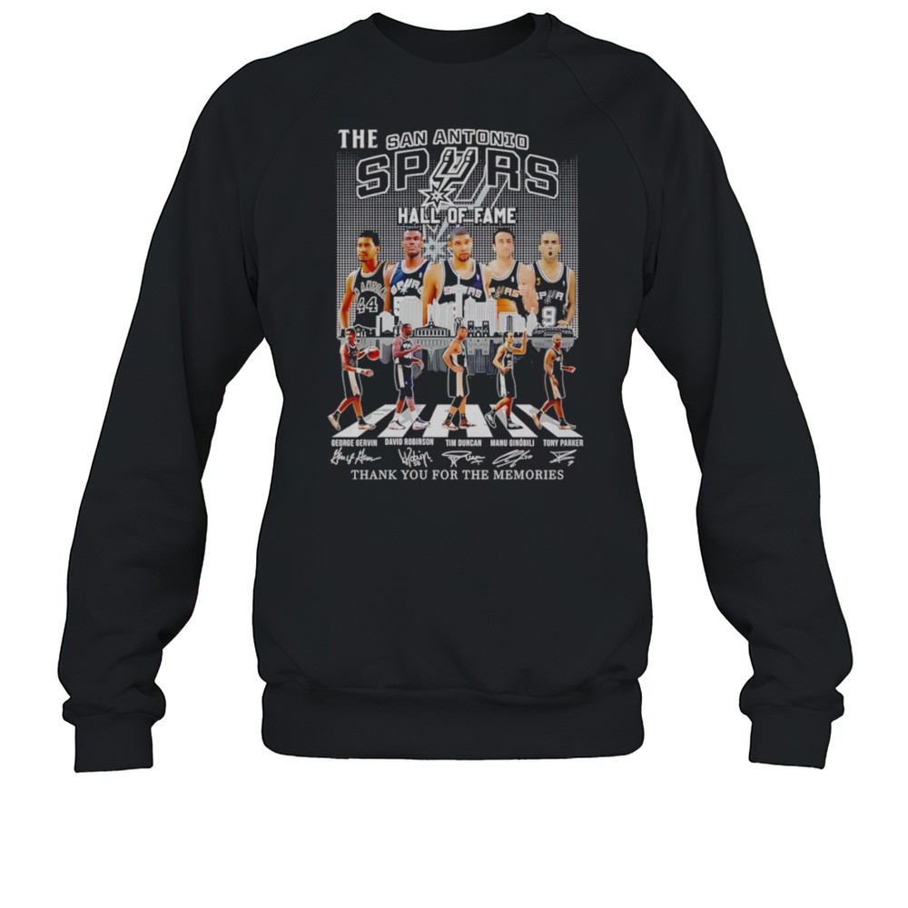 The San Antonio Spurs Hall Of Fame Thank You For The Memories Shirt