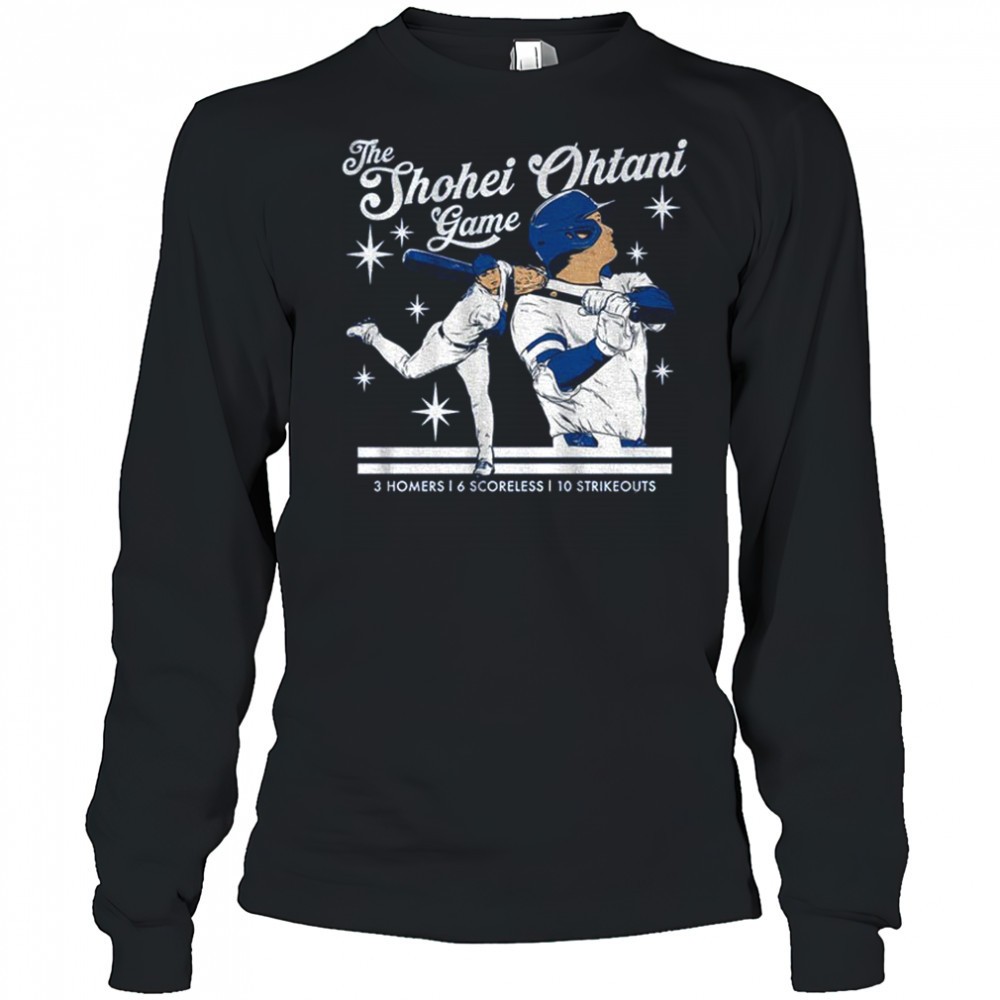 the-shohei-ohtani-game-dodgers-baseball-3-homers-6-scoreless-10-strikeouts-shirt-30qd2dvj The Shohei Ohtani Game Dodgers Baseball 3 homers 6 scoreless 10 strikeouts shirt