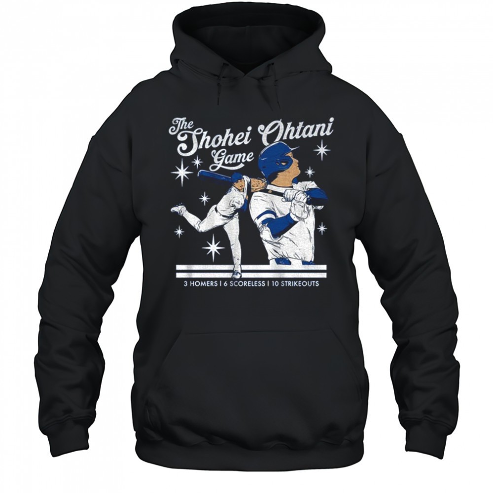 The Shohei Ohtani Game Dodgers Baseball 3 homers 6 scoreless 10 strikeouts shirt