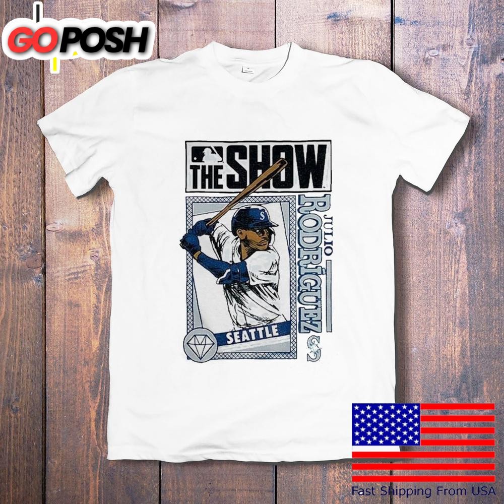 The Show Julio Rodriguez Seattle Mariners MLB Baseball Cartoon T-Shirt
