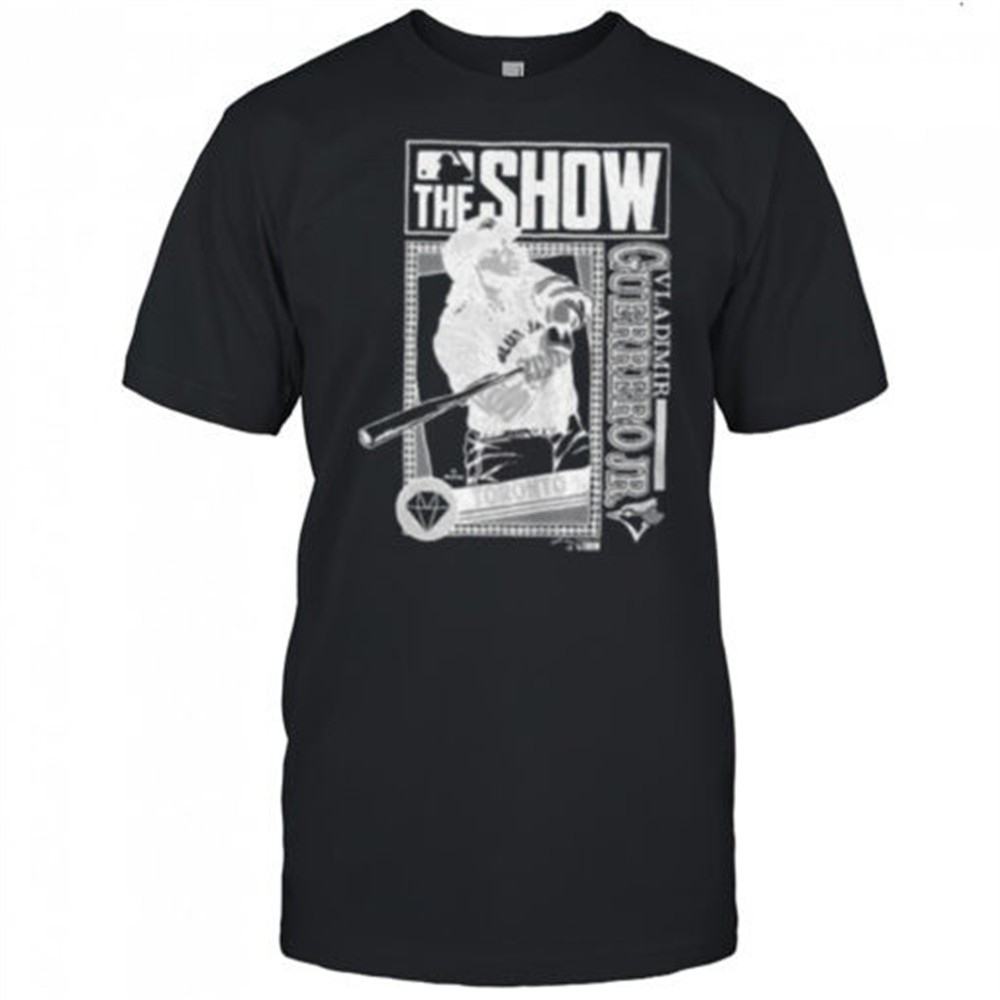 the-show-vladimir-guerrero-jr-toronto-blue-jays-mlb-baseball-cartoon-shirt-sukujb6f The Show Vladimir Guerrero Jr. Toronto Blue Jays MLB Baseball cartoon shirt