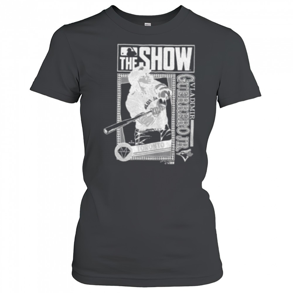 the-show-vladimir-guerrero-jr-toronto-blue-jays-mlb-baseball-cartoon-shirt-sukujb6f The Show Vladimir Guerrero Jr. Toronto Blue Jays MLB Baseball cartoon shirt