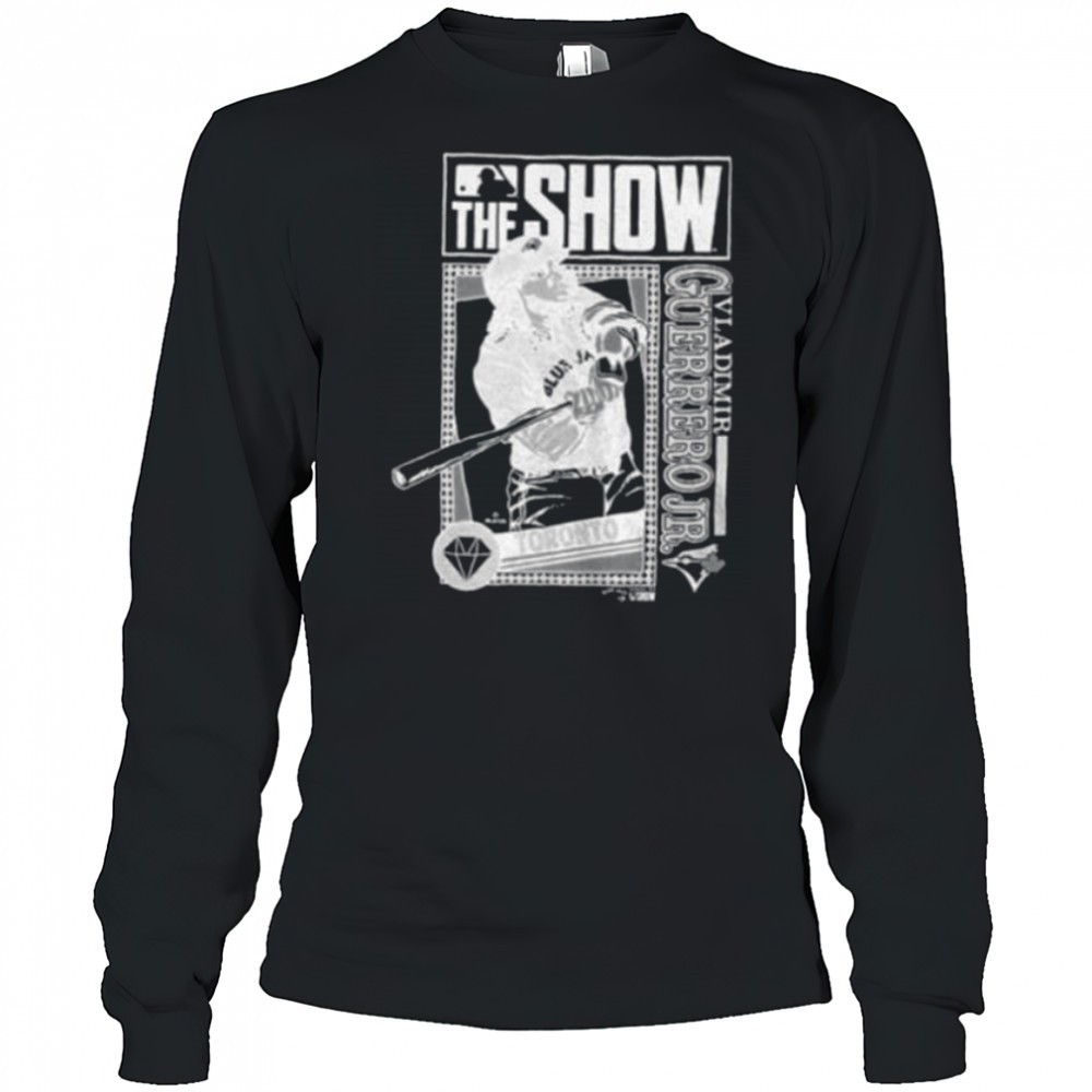 the-show-vladimir-guerrero-jr-toronto-blue-jays-mlb-baseball-cartoon-shirt-sukujb6f The Show Vladimir Guerrero Jr. Toronto Blue Jays MLB Baseball cartoon shirt