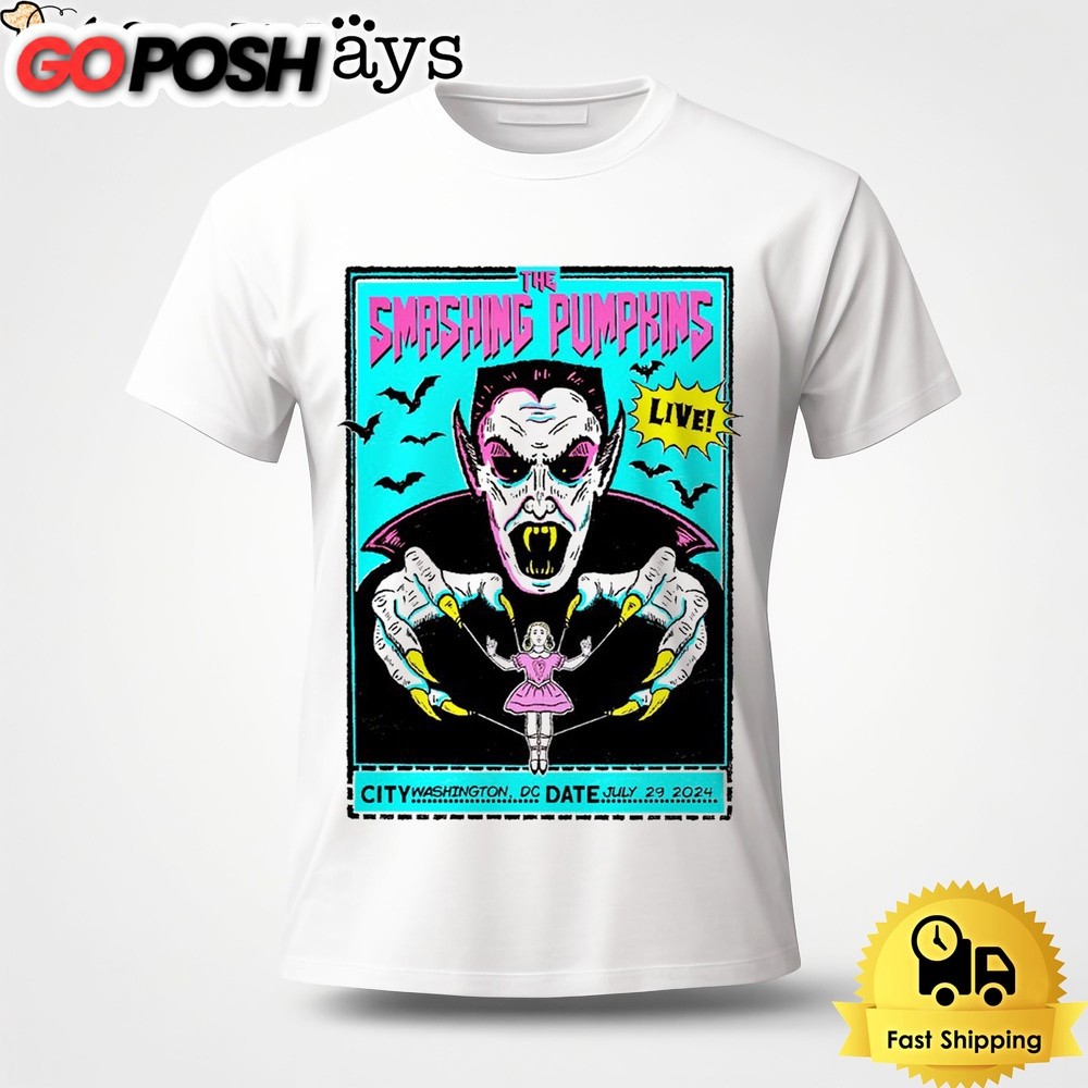 The Smashing Pumpkins At Nationals Park In Washington DC On July 29 2024 Unisex T-Shirt
