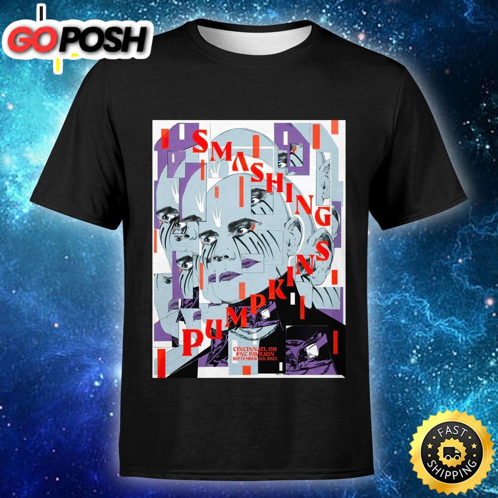 The Smashing Pumpkins Cincinnati September 5, 2025 Poster & Setlist Trading Card Unisex Tshirt