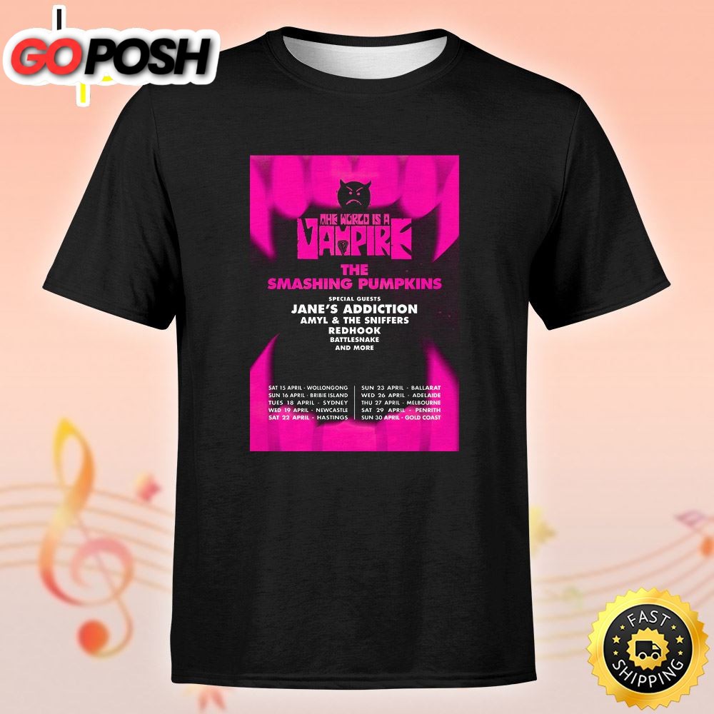 The Smashing Pumpkins Encabeza Nuevo Festival En 2025 Unisex T-shirt