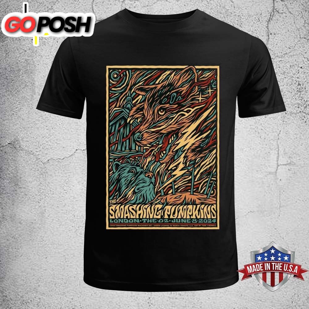 The Smashing Pumpkins June 8 2025 At The O2 Arena In London UK T-shirt