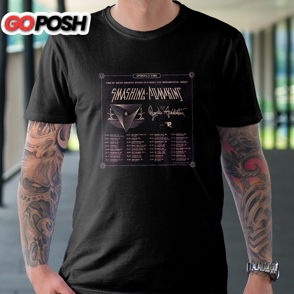 The Smashing Pumpkins Tour 2025 Dates Black Unisex T-shirt