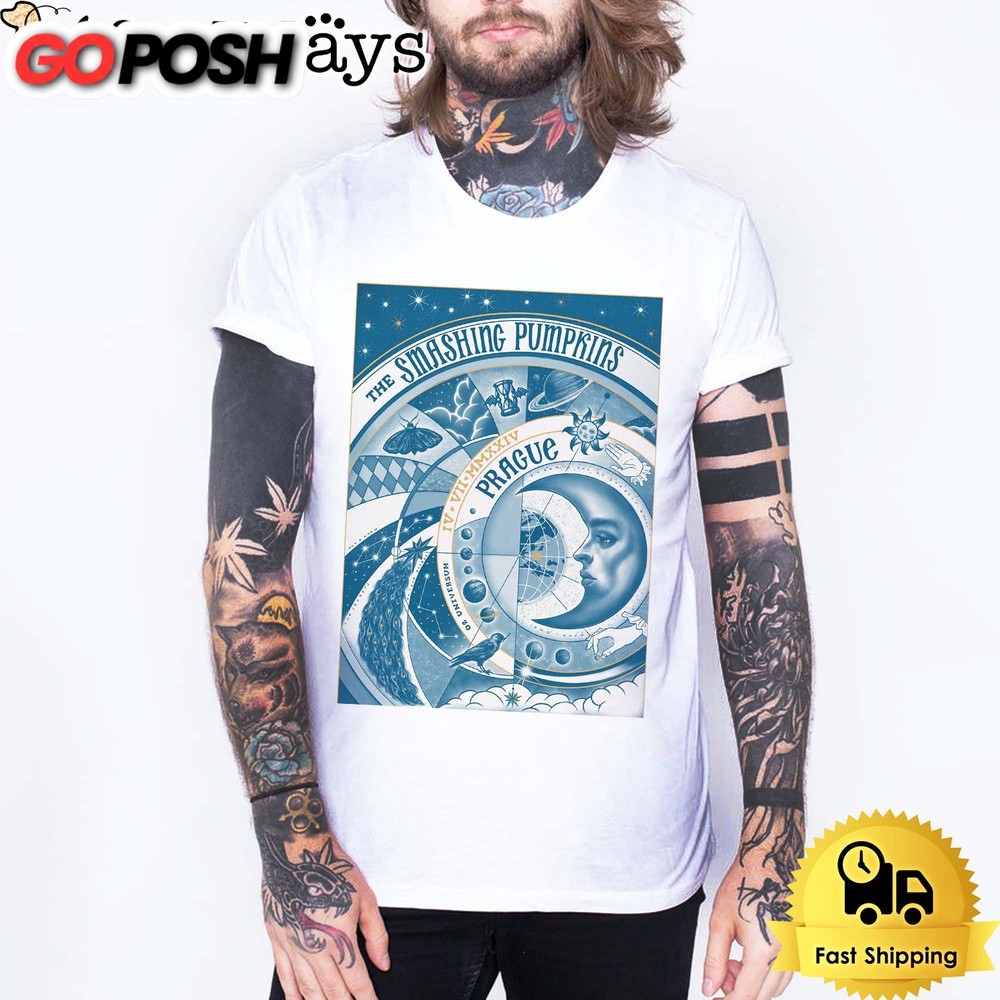 The Smashing Pumpkins Tour In Prague Czech Republic On July 2024 Unisex T-Shirt