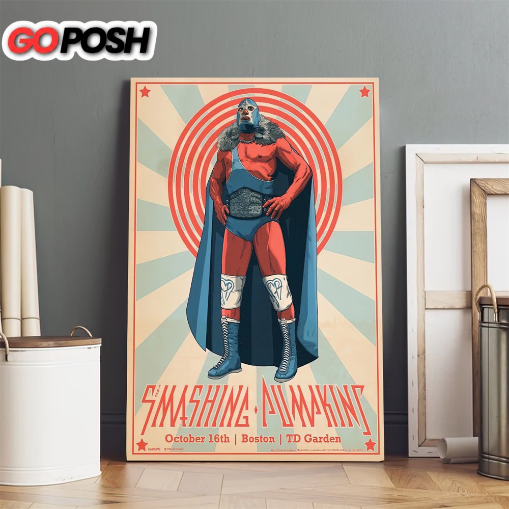 The Smashingpumpkins Tour 2025 Boston 16th October Poster Canvas