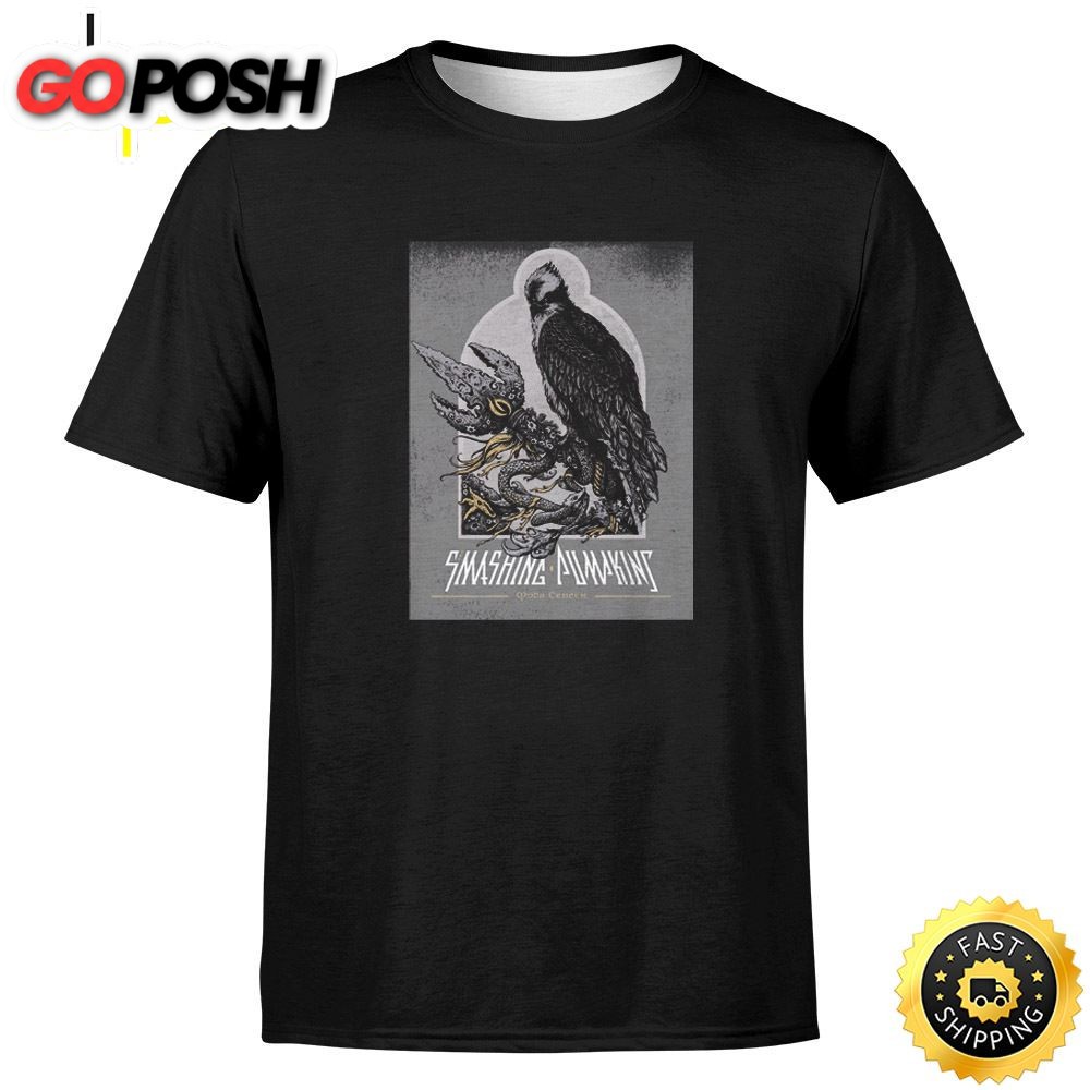The Smashingpumpkins Tour 2025 November 13th Portland Unisex Black T-shirt