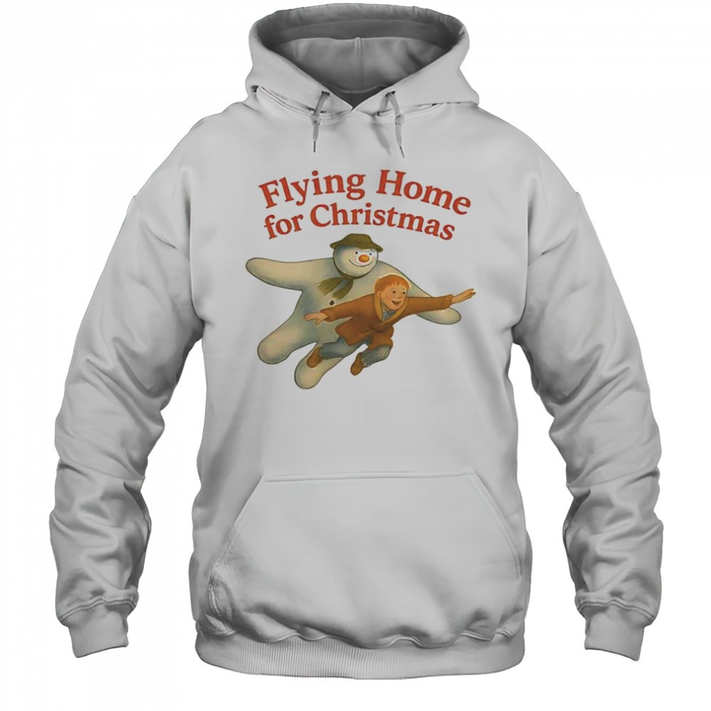 The Snowman Flying Home for Christmas shirt