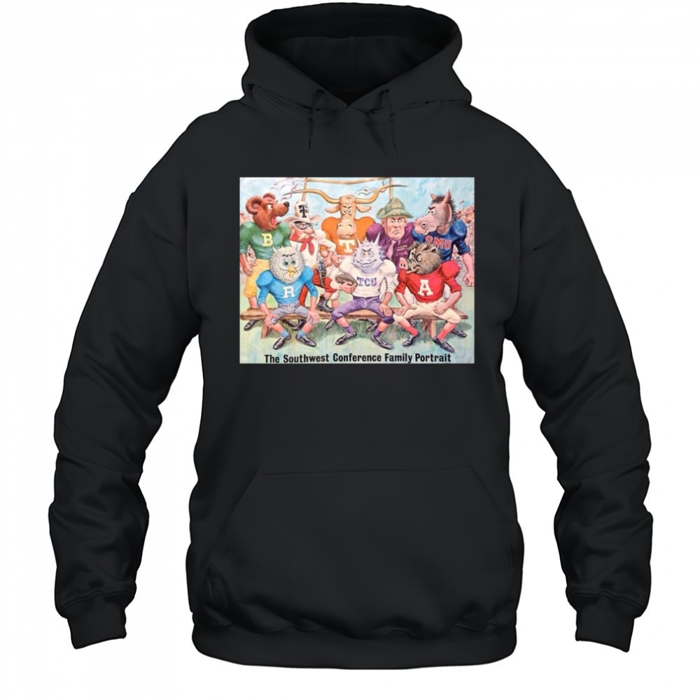 The Southwest Conference Family Portrait Arkansas Baylor Rice SMU TCU Texas Texas A&M Texas Tech Poster t-shirt