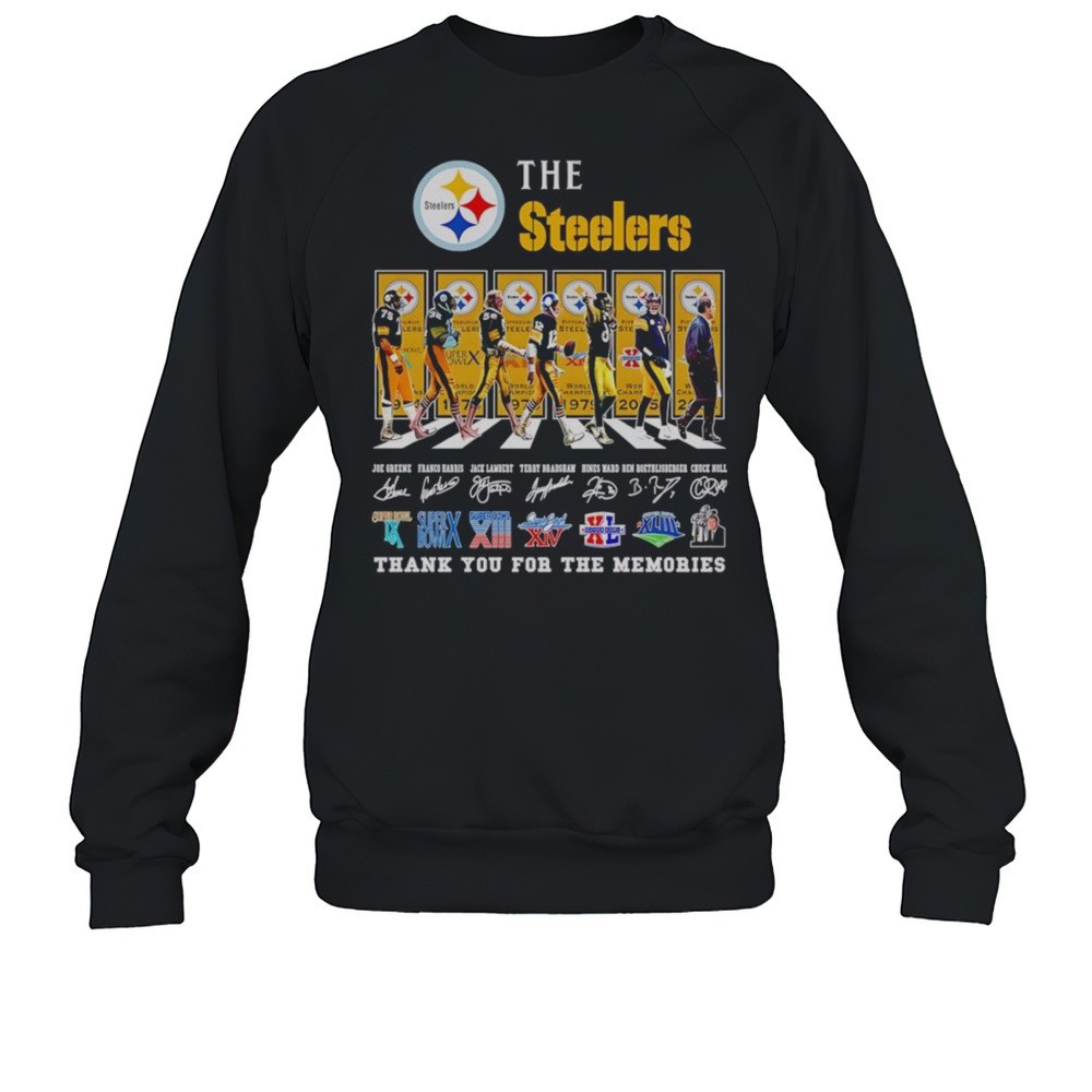 The Steelers Abbey Road Thank You For The Memories Shirt