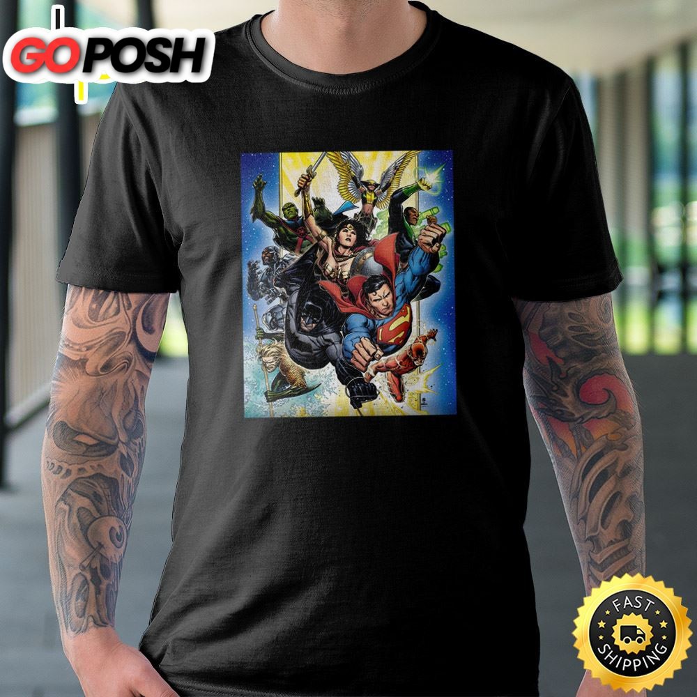 the-super-heroes-green-lantern-batman-poster-t-shirt-bzy2w3l1 The Super Heroes Green Lantern & Batman Poster T-Shirt