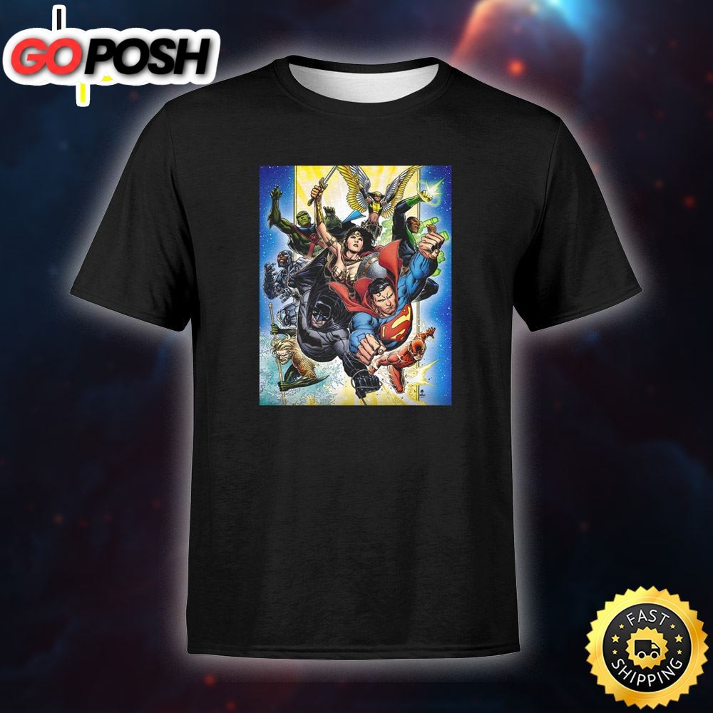 The Super Heroes Green Lantern & Batman Poster T-Shirt