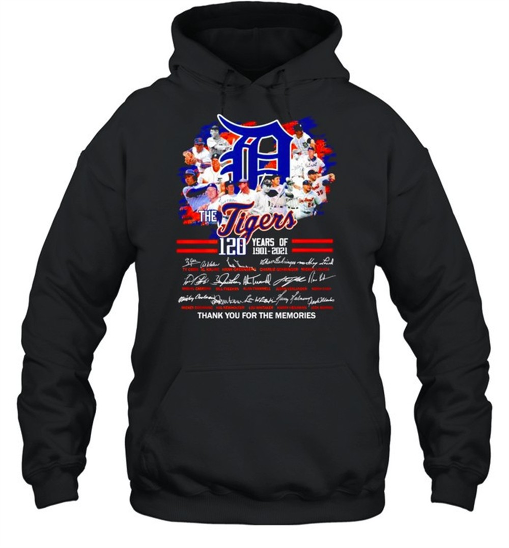 The Tiger 120 years of 1901-2021 signatures shirt
